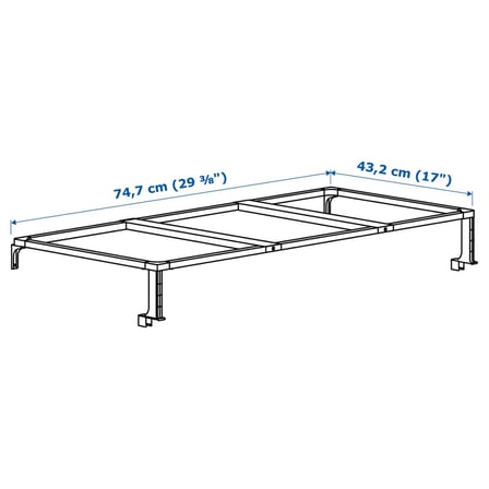 Atık Ayırma Kutusu Destek İskeleti, Beyaz, 80 cm