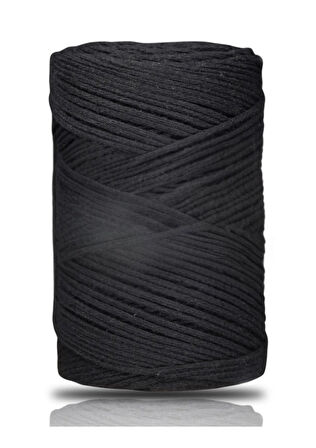 Pamuk Makrome 2 mm Siyah