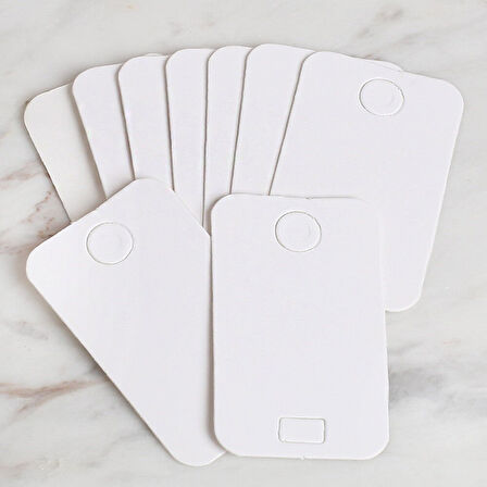 Loren 25'li Beyaz Takı Bileklik Kartı