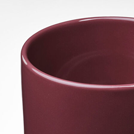 Seramik saksı, kahverengi-kırmızı, 12 cm