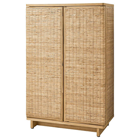Kapaklı dolap, rattan, 81x124 cm