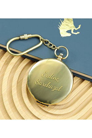 Pirinç Pusula Anahtarlık