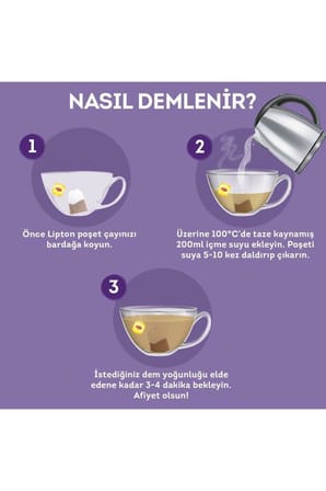 Lipton Adaçayı Bitki Meyve Bardak Poşet Çayı 20'li x 12 Adet