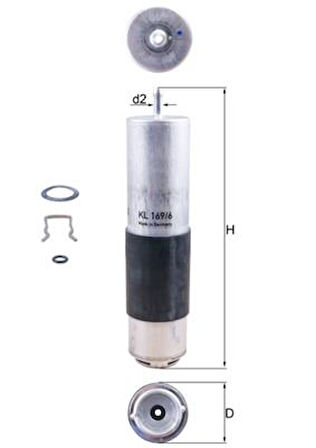 YAKIT FILTRESI MERCEDES C-CLASS OM626 W205 2014 A6260900452