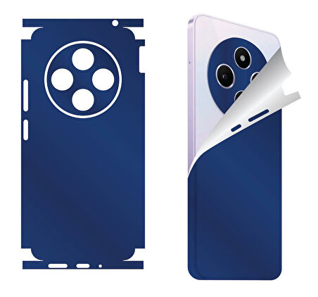Xiaomi Mi 13 Lite için uyumlu 360 full arka ve yan kaplama koruma sticker -Mavi