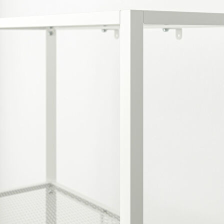 Açık raf ünitesi, beyaz, 60x25x116 cm