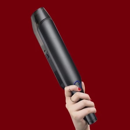 Rooty 12.000Pa Güçlü Vakum 80W Portatif Taşınabilir Şarjlı Mini Araç Ev Süpürgesi 2 Kademeli Yıkanabilir Filtreli Islak Kuru Zemine Uygun