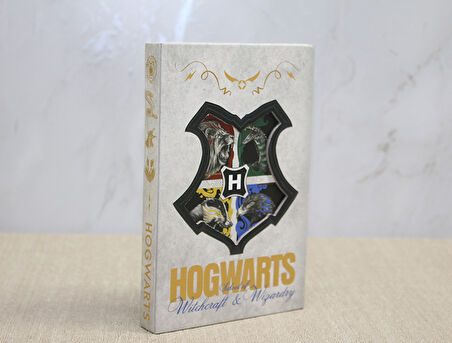 Harry Potter Hogwarts Amblemli Deri Defter 