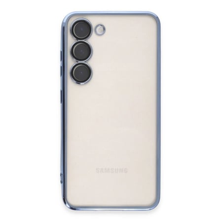 Samsung Galaxy S24 Kılıf Razer Lensli Silikon - Açık Mavi