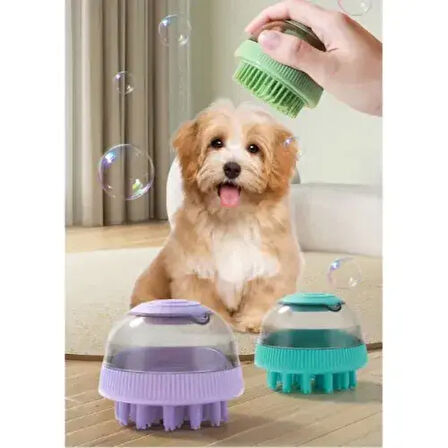 Çift Başlıklı Pet Banyo Fırçası