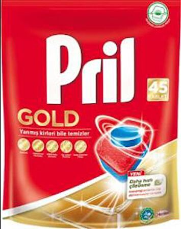 Pril Gold Bulaşık Makinesi Tableti 45'li