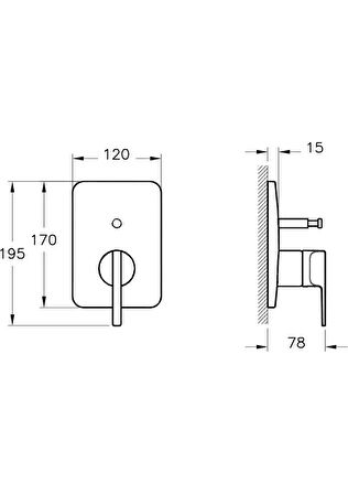 VitrA A4228626 Suit Ankastre Banyo Bataryası S.üstü