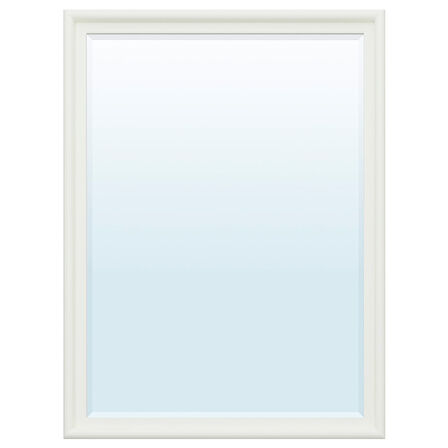 Duvar aynası, beyaz, 60x80 cm