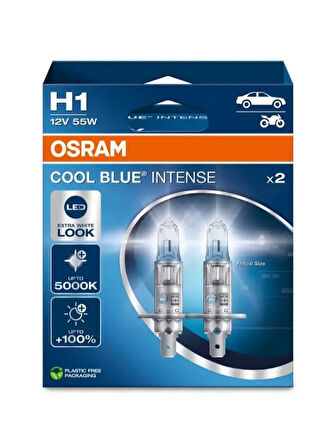 AMPUL 12V H1 55W COOL BLUE INTENSE NEXT GEN (CBN) SERISI (IKILI KUTU) (ORIJINAL)