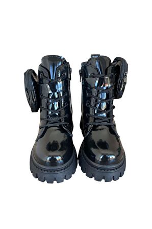 Çantalı Kız Çocuk Bot Postal SİYAH - SİYAH