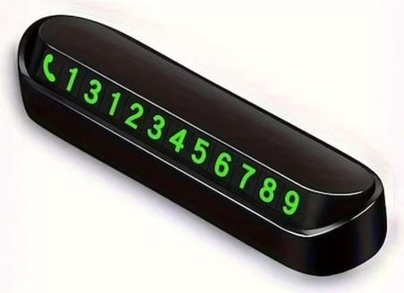 BakGelAl Pratik Fosforlu Araç İçi Oto Numaratör Torpido Üstü Telefon Numaralığı