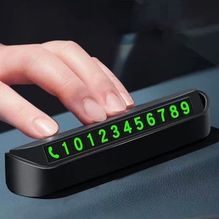 BakGelAl Pratik Fosforlu Araç İçi Oto Numaratör Torpido Üstü Telefon Numaralığı