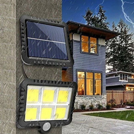 Güneş Enerjisi Panelli 6 LED Bahçe Aydınlatma 
