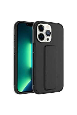 Apple iPhone 14 Pro ile Uyumlu Kılıf Mıknatıslı V Standlı Telefon Kılıfı Kapak