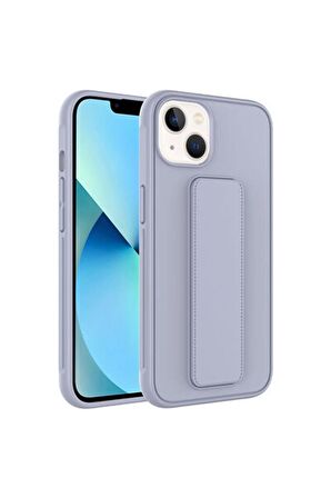 Apple iPhone 14 Plus ile Uyumlu Kılıf Mıknatıslı V Standlı Telefon Kılıfı Kapak