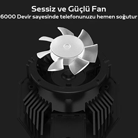 DL06 ultra güçlü telefon soğutucu fan Seramik turbo soğutma Xiaomı telefonlar için tam uyumlu