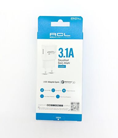 AC-2 USB ADAPTÖR SEYAHAT ŞARJ ALETİ 18W 3.1A