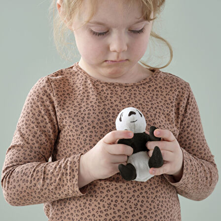 Yumuşak oyuncak, siyah-beyaz, 11 cm, panda