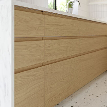 Çekmece ön paneli, meşe görünümlü, 40x40 cm