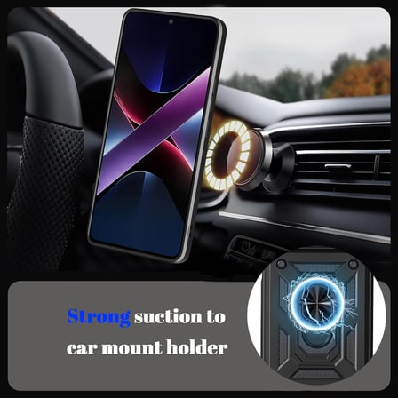 Xiaomi 17 Pro ile Uyumlu Kılıf Magnetik Standlı Kamera Korumalı Sürgülü Kapak