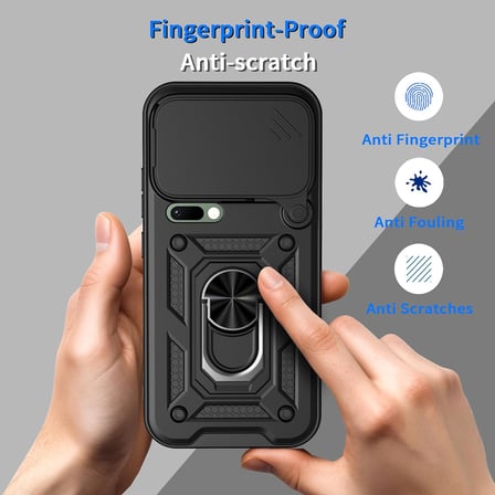 Xiaomi 17 Pro ile Uyumlu Kılıf Magnetik Standlı Kamera Korumalı Sürgülü Kapak