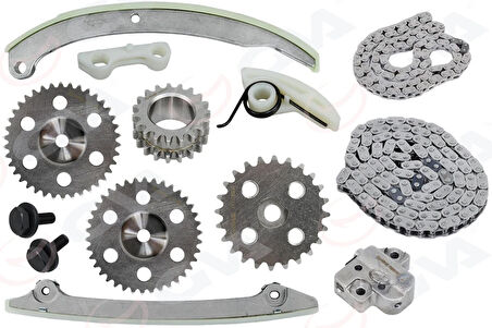 EKSANTİRİK ZİNCİR SETİ MONDEO 2000-2007 2.0 DURATEC 13 PARÇA 1S7G6M000AA 1S7G6268 1S7G6A985BC