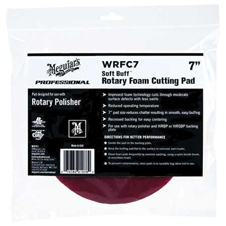 Meguiars WRFC7 MEG – SOFTBUFF YUMUŞAK DOKULU PASTA,SÜNGERİ, (17,8CM
