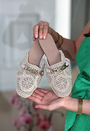 Emert Bej Örgülü Terlik