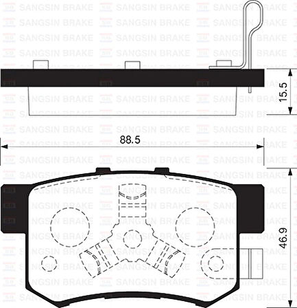 ARKA FREN BALATA HONDA CR-5 2.0L K20A4 RD8 KASA 2002-2006 43022S9AE00 43022S9AE01 43022S9AE52