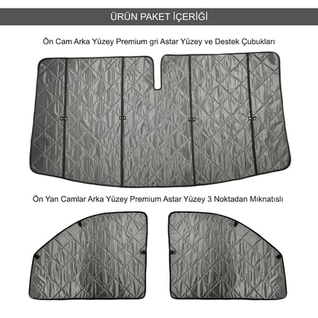 Motokaravan Ön ve Yan Camlar için Isı Yalıtım Güneşlik Volkswagen Crafter