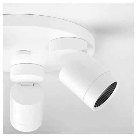 Spot lamba, beyaz, 25 cm, 3 spotlu