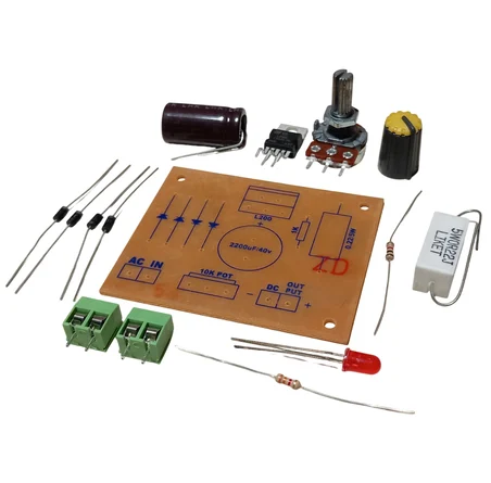 L200 ile DC 3-36V Ayarlı Güç Kaynağı Kendin Yap Hobi Devresi DIY Lehimleme Kiti - Demonte(Montesiz)
