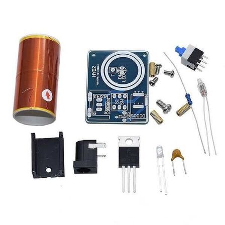 DC 9-12V BD243 Mini Tesla Bobin Kiti Modülü Kendin Yap Hobi Devresi DIY Lehimleme Kiti Demonte(Montesiz)