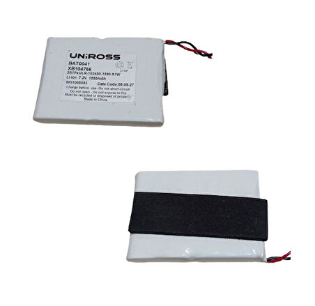 Uniross Bat0041 XB104766 Li-ion 7.2V 1550mAh BMS Devreli Batarya Şarjlı Pil