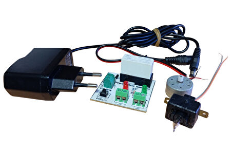 İlk Devrem Adaptörlü Motorlu Lambalı Röle Kontrol Devresi - Monteli
