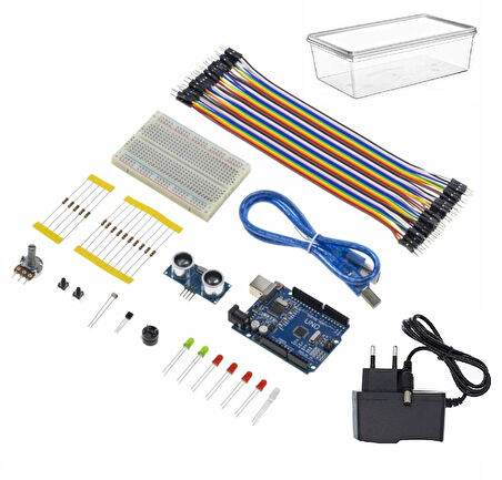 Robotik Kodlama Arduino Uno Başlangıç Seti Adaptörlü