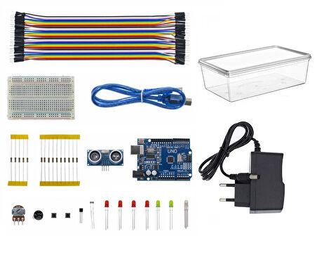 Robotik Kodlama Arduino Uno Başlangıç Seti Adaptörlü