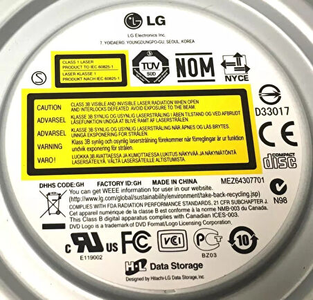 LG SATA 24X Super Multi DVD Yazıcı DVD-RW GH24NS95