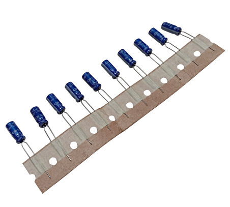 10 Adet 10uF 50V Elektrolitik Kondansatör 5x11mm