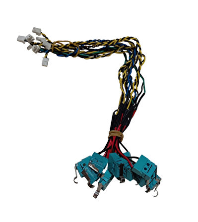 20cm Kablolu Soketli Limit Switch Basıldığında İletimi Kesen İki Uçlu Sınır Anahtarı 2A 125VAC - 10 Adet