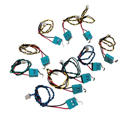 20cm Kablolu Soketli Limit Switch Basıldığında İletimi Kesen İki Uçlu Sınır Anahtarı 2A 125VAC - 10 Adet
