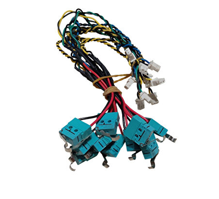 20cm Kablolu Soketli Limit Switch Basıldığında İletimi Kesen İki Uçlu Sınır Anahtarı 2A 125VAC - 10 Adet