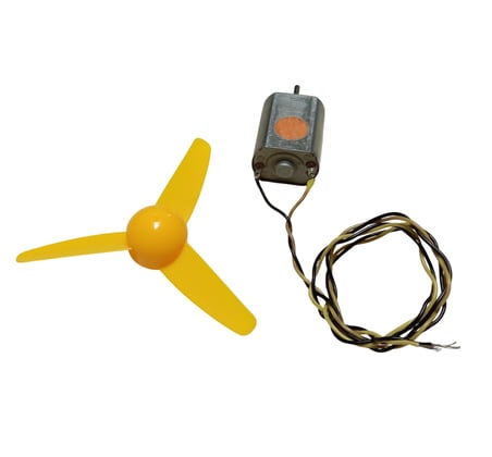 30cm Kablo Lehimli DC 3-9V Pervaneli Fan Motoru Hobi Proje Elektrik Deney Kablolu Motor Pervane Seti