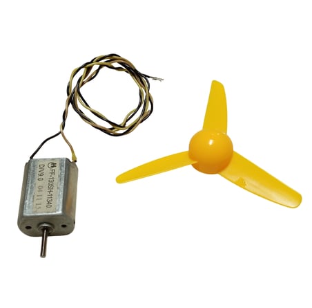 30cm Kablo Lehimli DC 3-9V Pervaneli Fan Motoru Hobi Proje Elektrik Deney Kablolu Motor Pervane Seti