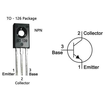 10 Adet BD139 Transistör Kısa Bacak 7mm 1.5A 80V NPN BJT TO126 Kılıf